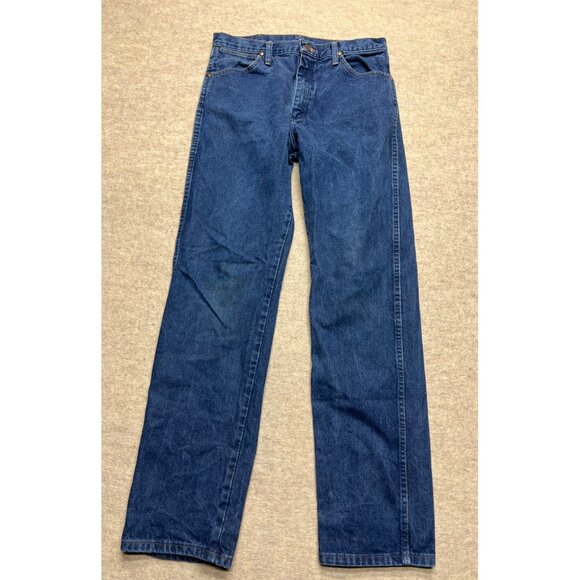 Wrangler 13MWZPW Cowboy Cut Medium Wash Denim Jeans 33 X 34 - Picture 1 of 8